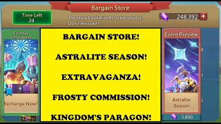 Lords Mobile  BARGAIN STORE  EXTRAVAGANZA  ASTRALITE SEASON  FROSTY amp PARAGON OVERDOSE [upl. by Hayyim]