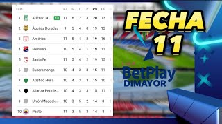 TABLA DE POSICIONES LIGA BETPLAY 2023 FECHA 11 🚩 LIGA BETPLAY COLOMBIA 2023 HOY [upl. by Tinaret]