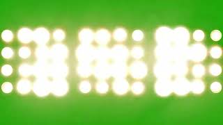 🏟️FOCOS de LUCES ESTADIO de FUTBOL pantalla verde  Efectos CHROMA KEY de iluminación 🔦 [upl. by Odyssey]