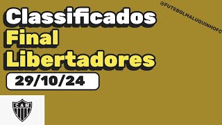 Classificados Final Libertadores 2024 291024 [upl. by Eam]