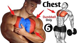 6 Big Chest Workout With Dumbbells  Chest Workout [upl. by Also]