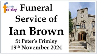 19th November  Ian Brown Funeral [upl. by Bj]