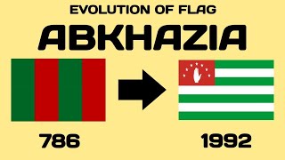 Evolution Of Abkhazia Flag With National Anthem [upl. by Adiarf836]