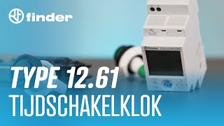 Finder 1261 Tijdschakelklok  Aansluiten amp instellen [upl. by Yarvis196]