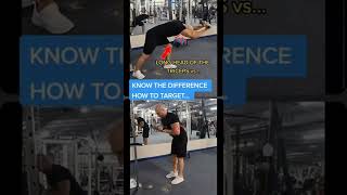 Triceps pushdowns vs triceps overhead extentions shorts [upl. by Waal]