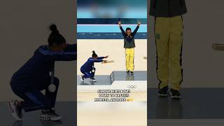 Simone Biles amp Jordan Chiles BOW DOWN To Brazil’s Rebecca Andrade 🥹🏆 parisolympics2024 [upl. by Arianna]