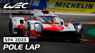 Pole Lap Kamui Kobayashi I 2023 6 Hours of Spa I FIA WEC [upl. by Rekyr306]