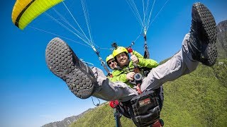 Il mio primo volo in parapendio Tandem  Paure e vere emozioni [upl. by Lonyer131]