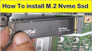 How To install M2 Nvme Ssd in Laptop [upl. by Frederick]