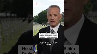 Tom Hanks pays tribute to veterans at DDay commemorations [upl. by Leilamag]