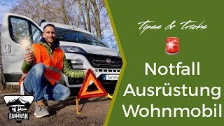 Wohnmobil Notfall Ausrüstung  Warndreieck Verbandkasten und Co [upl. by Orvas]