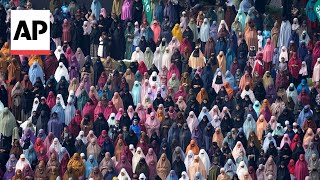 Muslims in Kenya Nigeria pray for Palestinians during Eid prayers marking the end of Ramadan [upl. by Finn]