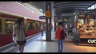 Germany Berlin SBahn ride from Gesundbrunnen to Potsdamer Platz [upl. by Hsina601]