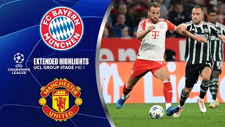 Bayern vs Manchester United Extended Highlights  UCL Group Stage MD 1  CBS Sports Golazo [upl. by Andie]