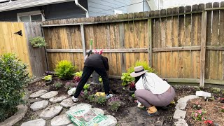 Planting A Shade Perennial Bed  Coral Bells Hostas Salvias [upl. by Erdua643]