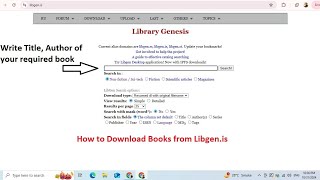 How to download books from LibGenis [upl. by Tiga]