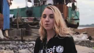 Voices of Children Evanna Lynch visits Tacloban [upl. by Narmi973]