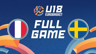 Group Phase  France v Sweden  Full Basketball Game  FIBA U18 EuroBasket 2024 [upl. by Carmel]