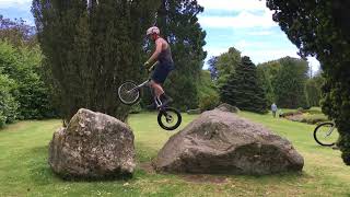 Aberdeen Biketrials Hazlehead park session [upl. by Evita]