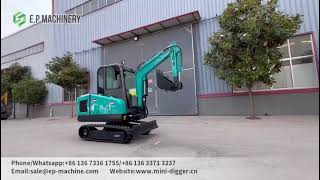 Chinese factory price mini excavator 3 Ton with Kubota Yanmar diesel engine [upl. by Somerville]