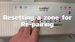 Heatmiser  How to factory reset a zone on the wireless V2 wiring centre underfloor heating [upl. by Anyrb831]