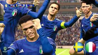 Svezia vs Italia Highlights Gol  U17 EURO 2024  eFootball PES 2021 [upl. by Royden]