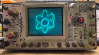 Vintage Tektronix 465B Oscilloscope playing Jerobeam Fendersons quotShroomsquot [upl. by Lilian390]