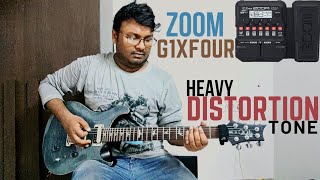 ZOOM G1X FOUR  HEAVY DISTORTION TONE PATCH SETTINGS [upl. by Canotas159]