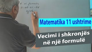 Ushtrime matematika 11 Vecimi i shkronjës në një formulë [upl. by Ahsakal]