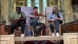 RouseCrehanWinnett  Uilleann Pipes and Fiddle  Merrily Kissed the Quaker amp The Gold Ring Jigs [upl. by Ah]