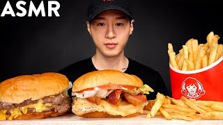 ASMR CHICKEN BLT amp DOUBLE CHEESEBURGER MUKBANG No Talking EATING SOUNDS  Zach Choi ASMR [upl. by Ayitahs]