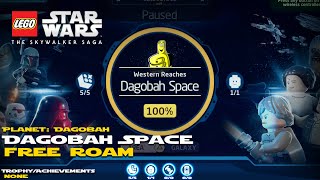 LEGO Star Wars The Complete Saga Walkthrough Part 23  Dagobah Episode V [upl. by Alomeda]