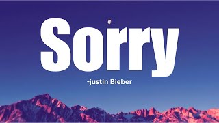 sorry lyrical videoJustin Bieber [upl. by Phillane]