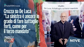 Crozza De Luca e il suo super corno porta fortuna contro Elly Schlein e il PD  Fratelli di Crozza [upl. by Aihcsrop]