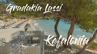 Kefalonia Greece Lassi Gradakia beach [upl. by Anayrb]