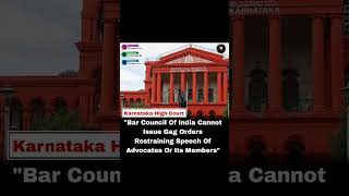 Landmark Judgement Against barcouncilofindia  Gag order [upl. by Aenahs]