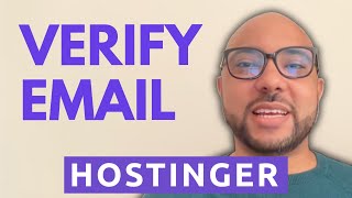 How to Verify Email on Hostinger [upl. by Anicnarf]