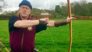 How to shoot a heavy English longbow warbow [upl. by Enilada233]