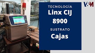 Codificación sobre cajas con codificadoras inkjet industriales CIJ 8900 [upl. by Narcho251]