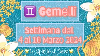 Gemelli ♊️ Settimana dal 4 al 10 Marzo 2024 gemelli oroscopo oroscopogemelli gemini viral [upl. by Marven]