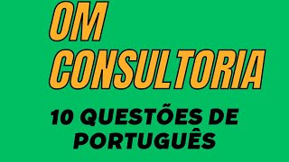 OM CONSULTORIA CORREÇÃO DE PROVA  SIMULADO TATUÍ  PORTUGUÊS [upl. by Kane]