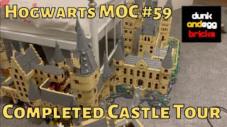 LEGO Harry Potter Hogwarts MOC Part 60  Tour of the Finished Castle [upl. by Tremain291]