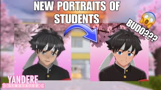 New Portraits For Random Students  Yandere Simulator Concept [upl. by Alwin]