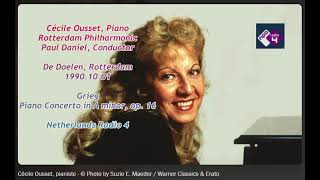 Cecile Ousset 1990 Rotterdam Grieg Piano Concerto [upl. by Saundra]