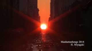 Manhattanhenge Sunrise New York January 2014 Timelapse version HD [upl. by Clementas]