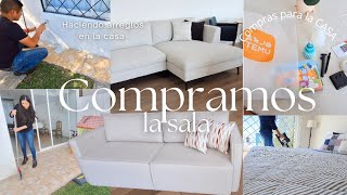 Al fin COMPRAMOS SALA ✅ COMPRAS PARA LA CASA 🏡 PINTANDO LA FACHADA [upl. by Holcomb]