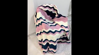 How to Crochet the Easy ripple blanket [upl. by Eima]