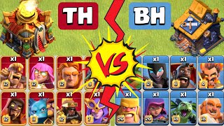 TH16 Super Troops vs Builder Hall Troops  Clash of Clans [upl. by Ardy]