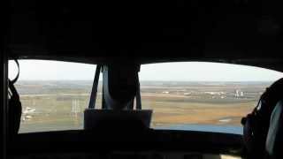 GLA Beechcraft 1900D N255GL Landing Cockpit View  KDVL [upl. by Sydney]