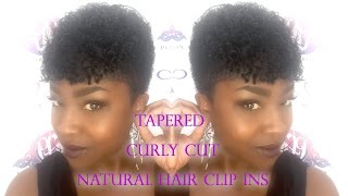 How to Taper a Curly Cut Natural Hair ClipIns [upl. by Sephira]